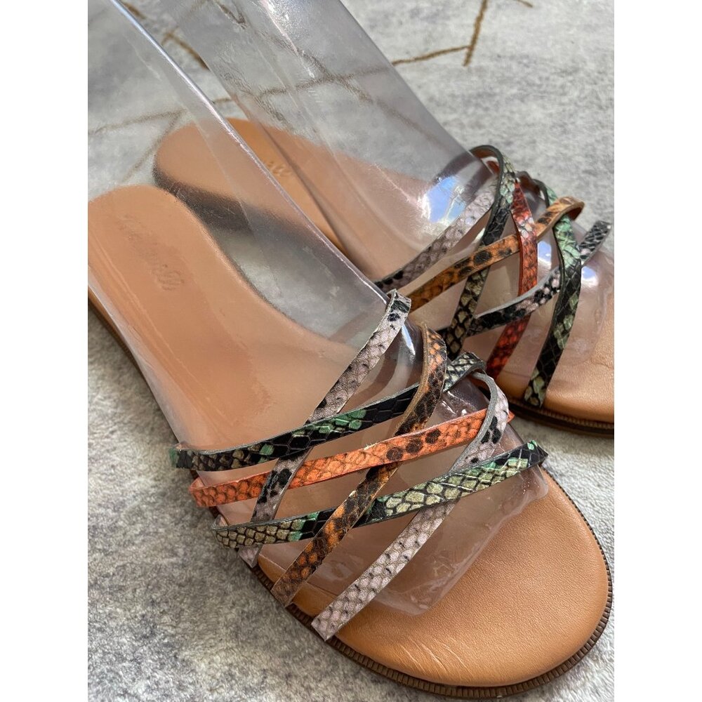 MADEWELL The Tracie Crisscross Slide Sandal Size 8